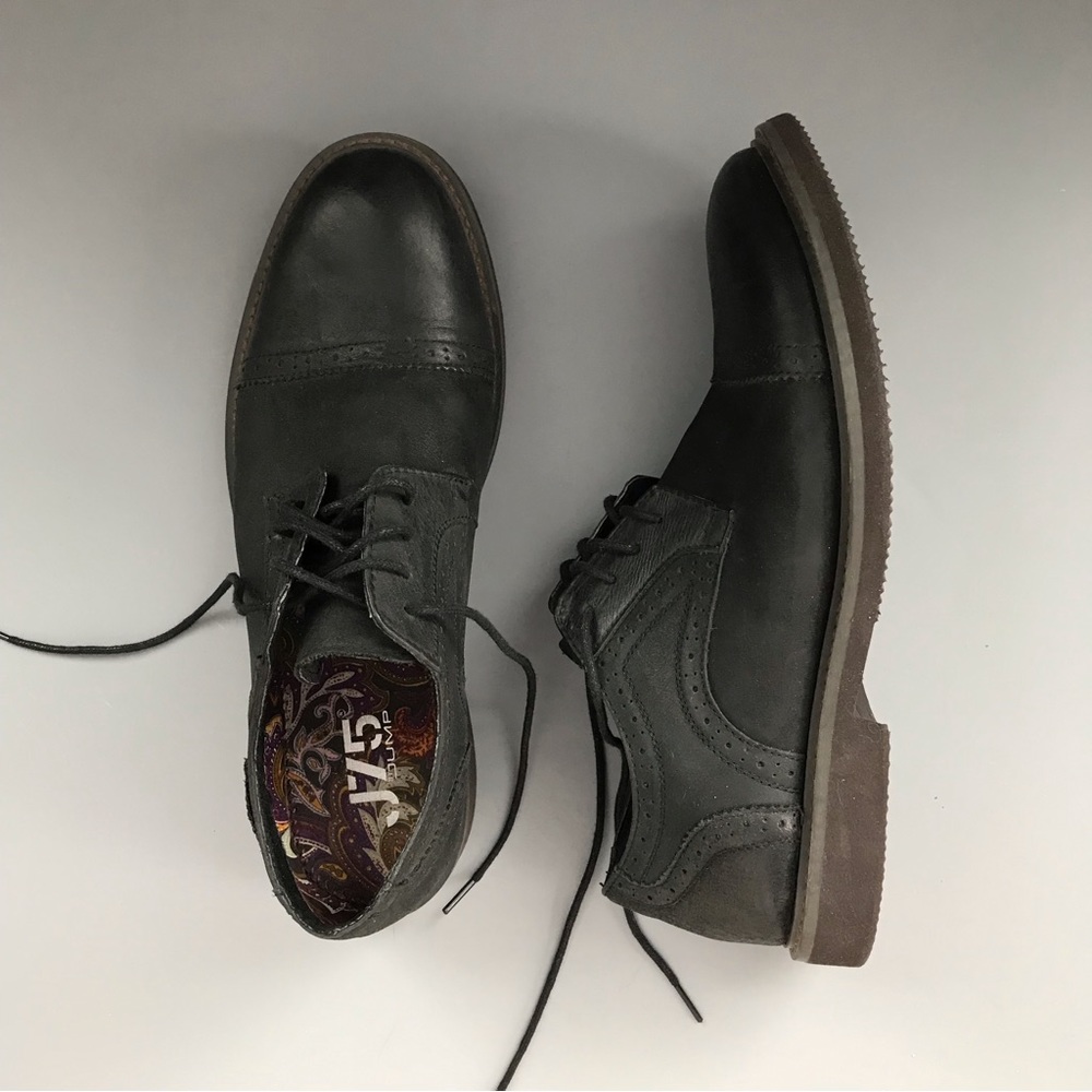 J75 By Jump Boston 2 Hot Topic Punk Leather Lace Up Goth Oxfords Brogues 9.5